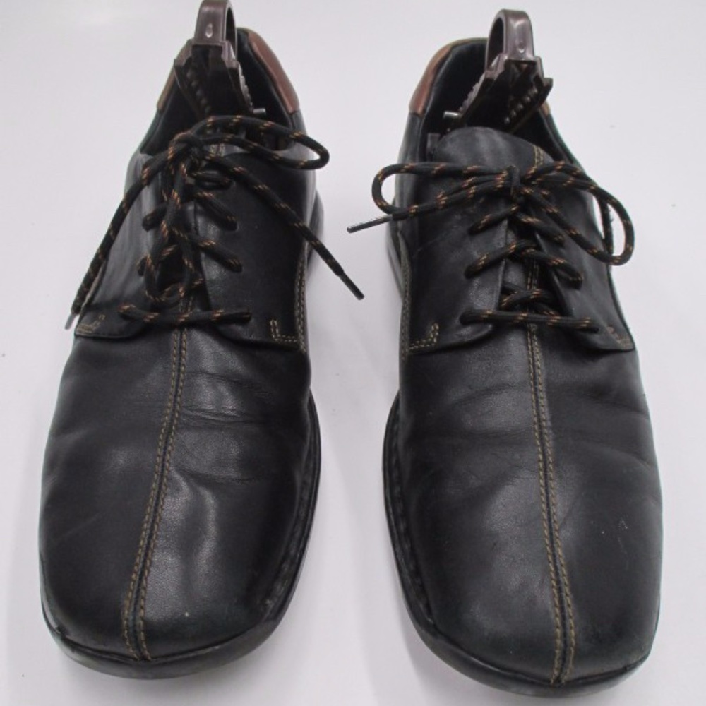 Cole Haan Black Leather Derby Shoes US 10M ﻿ ﻿